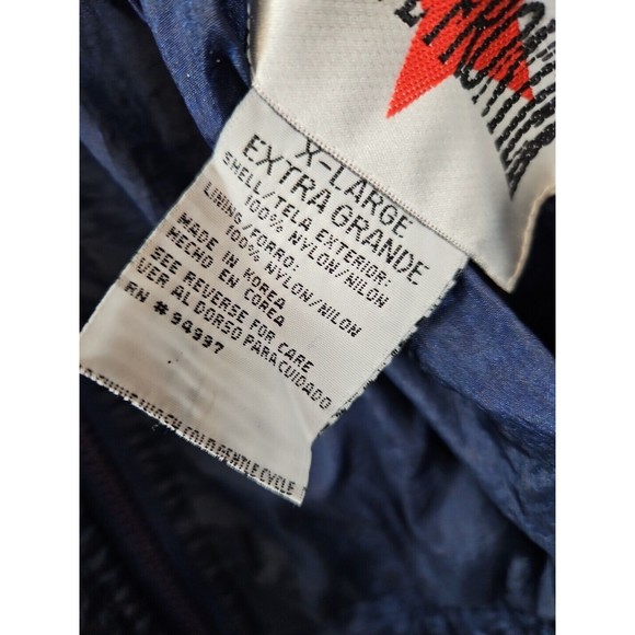 Active Frontier Vintage Men XL Navy Jacket windbreaker rain nylon - Picture 4 of 9